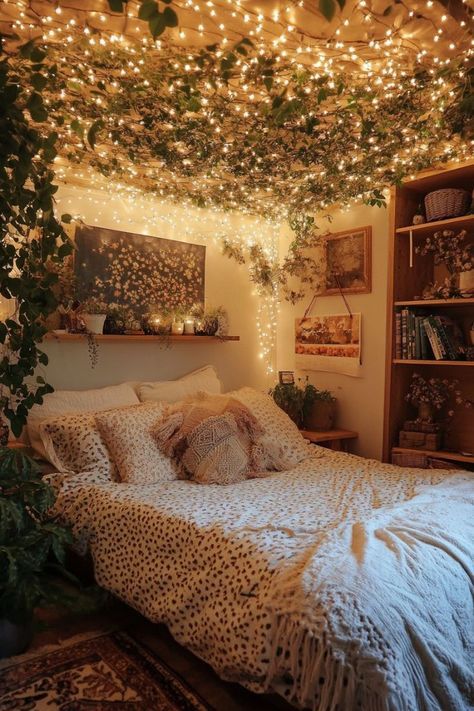 Room Decor Ideas Cottagecore, Cottagecore Dorm Room, Cottagecore Bedroom Aesthetic, Room Decor Cottagecore, Uni Bedroom, Dorm Beds, Cottagecore Room, Cozy Bedroom Design, Dream Bedroom Inspiration