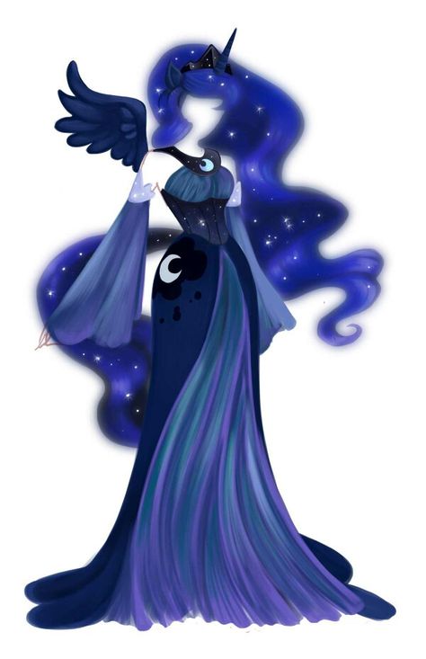 Luna dress I would wear Moon Dress Anime, Moon Dress Drawing, Mlp Dresses, Luna Cosplay, Mlp Luna, Mlp Cosplay, Celestia And Luna, My Little Pony Princess, Nightmare Moon