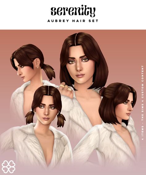 Public access on May 22 Aubrey Hair, Four One Direction, New Sims 4 Cc, Medieval Hairstyles, Pelo Sims, Sims 4 Cc Hair, Tumblr Sims 4, Cc Sims4, Hair Set