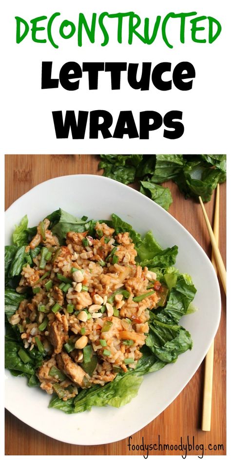 Deconstructed Lettuce Wraps Meal In A Bowl, Asian Lettuce Wraps, Easy Paleo Recipes, Asian Rice, Lettuce Wrap, Light Food, Paleo Recipes Easy, Chicken Lettuce Wraps, Cooking Club