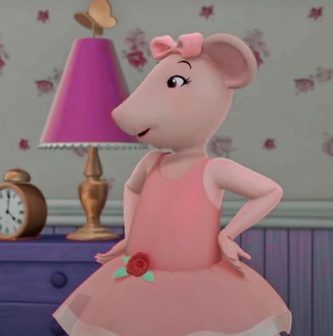 Angelina Ballerina Pfp, Angelina Ballerina Aesthetic, Barbie Ballerina, Angelina Core, Barbie Funny, Crown Aesthetic, Angelina Ballerina, Childhood Memories 2000, Childhood Shows