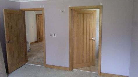 Oak Skirting Boards, Wooden Skirting Board, Oak Windows, Oak Interior Doors, Barn Living, Hardwood Doors, House Color Palettes, Door Casing, Skirting Boards