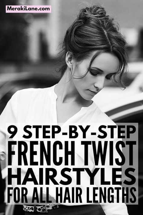 Cali Twist Hair, Cali Twist Updo, How To French Twist Hair Tutorials, French Twist For Short Hair Tutorial, How To Do A French Roll Updo, French Twist Updo Medium Length Hair, Classic Updos For Medium Length Hair, Updo Medium Length Hair Tutorial, French Twist Shoulder Length Hair