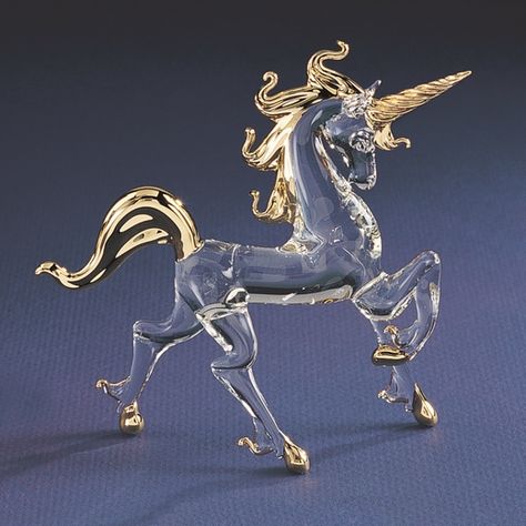 Glass Unicorn Symbolic Objects, Glass Unicorn, Unicorn Glass, The Glass Menagerie, Fairy Glen, Swarovski Crystal Figurines, Glass Menagerie, Fantasy Gifts, Disney Figurines