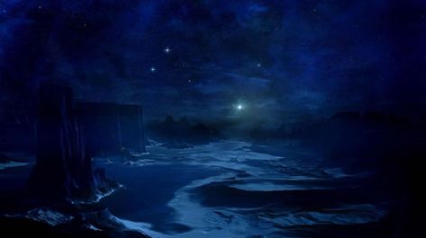 Fantasy Landscape Night, Fantasy Night Sky, Landscape Night Sky, Fantasy Night, Wallpaper Night, Landscape Night, Night Sky Art, Ipad Air Wallpaper, Blue Aesthetic Dark