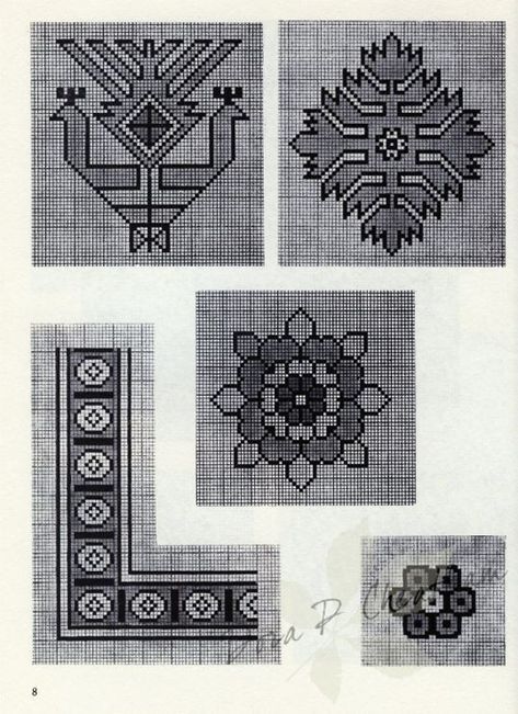 Carpet Design Pattern, Miniature Needlepoint, Persian Rug Designs, Persian Motifs, Tapestry Crochet Patterns, Embroidery Book, Needlework Patterns, Persian Pattern, Crochet Tapestry