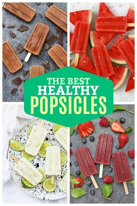 Home Made Popsicles Healthy, Homemade Popsicles Healthy, Popsicle Recipe For Kids, Fudge Popsicles, Gourmet Popsicles, Fruit Popsicle Recipes, Homemade Fruit Popsicles, Healthy Popsicle Recipes, Elizabeth King