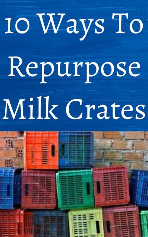 Crate Crafts Diy, Milk Crates Diy, Milk Crate Furniture, Metal Milk Crates, Plastic Milk Crates, Rock Crafts Diy, Crate Crafts, Diy Bookshelf, Diy Crate