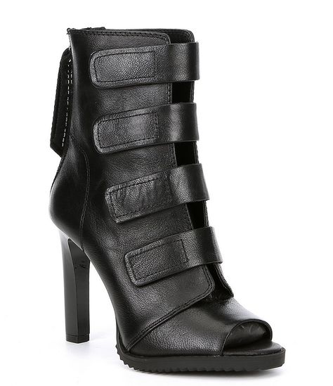 #Sponsored  #sponsored, Dkny Boots, Peep Toe Ankle Boots, Womens Black Booties, Fabulous Shoes, Black High Heels, Pretty Shoes, Dillard's, Leather Booties, Shoe Game