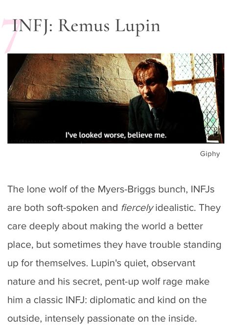 Harry Potter meets MBTI.. Infj. C'est moi. MCR Infj Characters Harry Potter, Harry Potter Mbti, Entp And Infj, Infj Characters, Personalidad Infj, Infj Traits, Infj Things, Mbti Infj, Infj Type