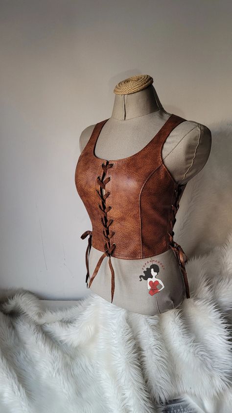 Custom Leather Vest and Cuffs Womens Viking Armour Historical Warrior Womans Scandinavian Peasant Maiden Costume Bespoke - Etsy Leather Armor Women, Viking Armour, Pirate Corset, Norse Clothing, Peasant Costume, Viking Cosplay, Fantasy Nature, Viking Armor, Fair Outfits