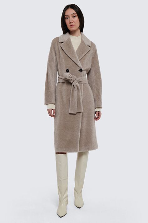 Zaire Coat in Teddy Alpaca Wool S MAX MARA | Blondie Shop Style Formal, Double Breasted Coat, Party Style, Formal Style, Kimono Sleeve, Style Office, Office Style, Alpaca Wool, Medium Long