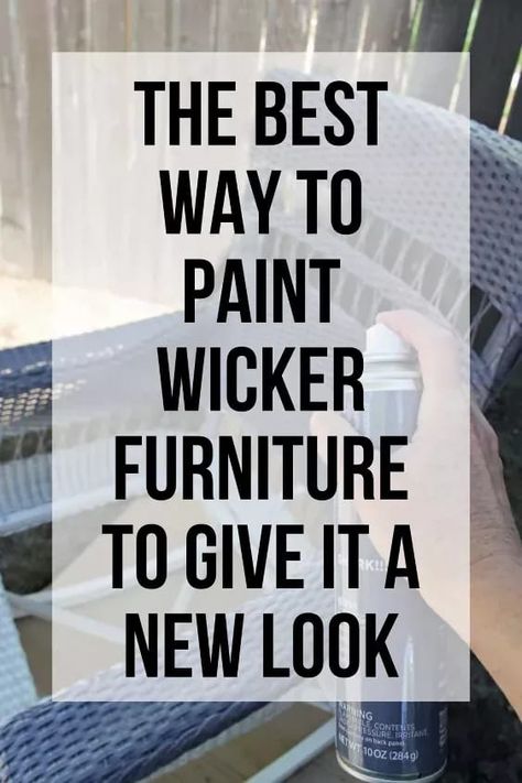 Is your wicker furniture looking worn out? Take a look at this guide on how to paint wicker furniture to give your pieces a new look. Paint Wicker Furniture, Wicker Chair Makeover, Spray Paint Wicker, Paint Wicker, Wicker Porch Furniture, Wicker Furniture Makeover, Wicker Furniture Cushions, Painting Wicker Furniture, White Wicker Furniture