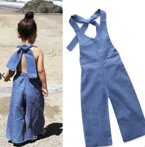 New Girl Fashion, New Girl Style, Mode Kimono, Kids Dress Wear, Halter Romper, Baby Clothes Patterns, Halter Jumpsuit, Jumpsuit Summer