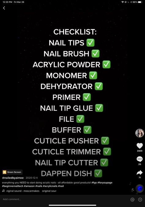 Starter Nail Kit, Acrylic Nail Guide, Self Taught Nail Tech Tips, Acrylic Nail Starter Kit List, Nail Tech Guide, Nail Technician Supplies List, Nail Starter Kit Products, Nail Tech Starter Kit, Acrylic Nails Supplies List