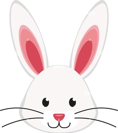 Face Cartoon, Rabbit Vector, Rabbit Drawing, Drawing Cartoon Faces, Cartoon Face, Bunny Head, Duck Face, Face Icon, Bunny Face