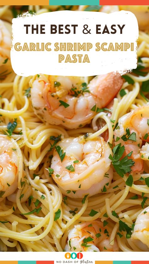 Dive into the flavors of our Garlic Shrimp Scampi Pasta, where tender shrimp meets aromatic garlic and fresh parsley, all tossed with linguine in a zesty lemon butter sauce. Ideal for a quick gourmet meal that impresses at any dinner table. Ready in just 40 minutes, it’s perfect for any occasion. Love this recipe? Pin it to your 'Dinner Favorites' board and share the deliciousness with friends! Garlic Scampi Pasta, Shrimp Easy Dinner, Hello Fresh Shrimp Recipes, Lemon Scampi Pasta, Slow Cooker Garlic Shrimp Pasta, Shrimp And Lemon Pasta, Garlic Shrimp Scampi Pasta, Shrimp With Pasta Recipes, Shrimp And Linguine Recipes