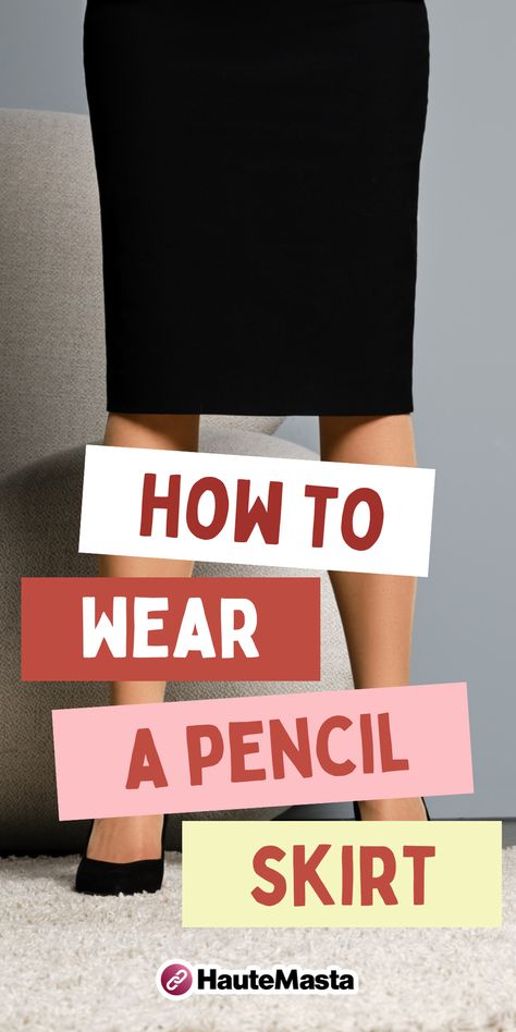 What To Wear With A Pencil Skirt Black, Office Wear Women Work Outfits Business Fashion Pencil Skirts, Styling Black Pencil Skirt, Black Pencil Skirt Outfit Casual Fall, Black Formal Skirt Outfits, Styling A Pencil Skirt Casual, Black Pencil Skirt Outfit Spring, Grey Pencil Skirt Outfits For Work, Spring Pencil Skirt Outfits