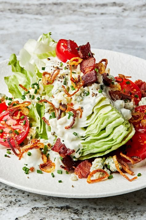 Salad Wedge, Classic Wedge Salad, Wedge Salads, Wedge Salad Recipes, Classic Salad, Wedge Salad, Blue Cheese Dressing, Dinner This Week, Recipes Salads