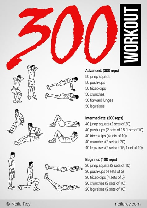 300 Workout, Workout Chart, Gym Workout Tips, Morning Workout, Pilates Workout, Hiit Workout, Bodyweight Workout, Weight Training, Workout Challenge