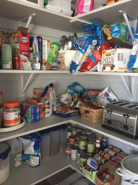 [d]I didn't think my pantry was that bad before.  I personally could usually find things.  But that doesn't mean anyone else could!  I decided to spend some tim… Chalkboard Stickers, Organized Pantry, Organization Station, Pantry Wall, Kitchen Organization Pantry, Hand Painted Wallpaper, Clutter Organization, Diy Plant Stand, Magazines For Kids