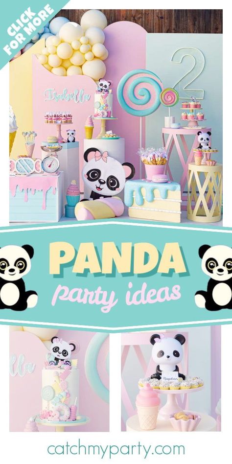 Panda Theme 1st Birthday Party, Panda Bday Party Ideas, Panda Birthday Theme Decoration, Panda Party Ideas, Panda Themed Birthday Party, Panda Birthday Party Ideas, Panda Theme Birthday, Panda Party Decorations, Bear Themed Birthday Party