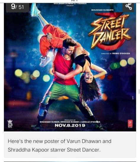 Dance Movie Poster, Street Dancer 3d, Hindi Movie Film, Dance Movie, Hindi Bollywood Movies, Dance Film, Latest Hindi Movies, Movie Subtitles, Latest Bollywood Movies