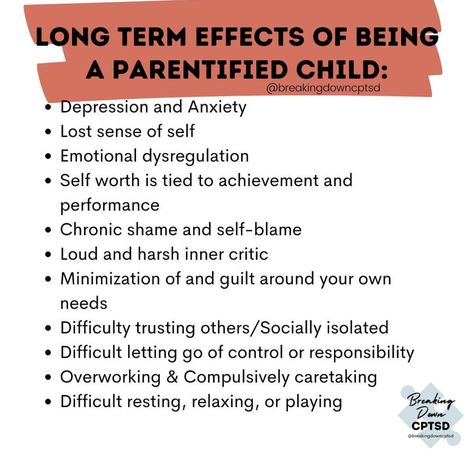 Healing From Parentification, Emotional Parentification, Parentified Daughter, Parentified Child, Mom Life Quotes, Inner Child Healing, Therapy Counseling, Emotional Awareness, Healing Words