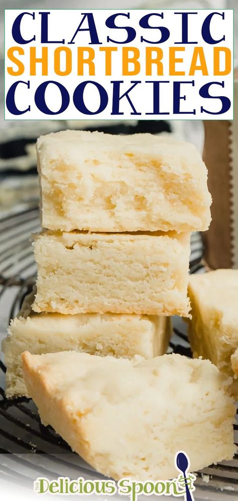 Best Shortbread Cookie Recipe, Best Shortbread, Shortbread Recipe Easy, Butter Shortbread Cookies, Best Shortbread Cookies, Dessert Squares, Bakery Treats, Shortbread Cookies Easy, Short Bread