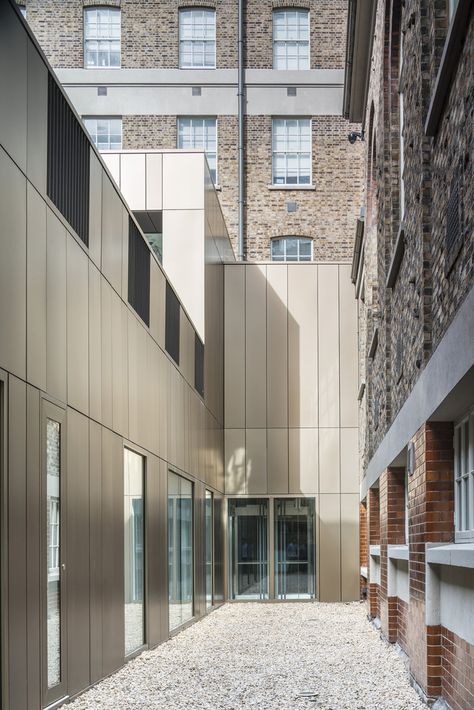 Gallery of GPO Witness History / Kavanagh Tuite - 14 Acm Panel Facade, Aluminium Panel Facade, Aluminium Facade Cladding, Metal Panels Facade, Brick Extension, Rainscreen Cladding, Interior Cladding, Metal Wall Panel, Aluminium Cladding