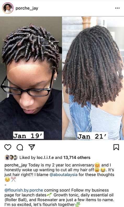 Comb Coils Vs Two Strand Twist Locs, Coil Locs Before And After, Loc Process, Two Strand Twist Locs, Loc Growth, Comb Coils, Girl Locs, Locs Ideas, Twist Locs