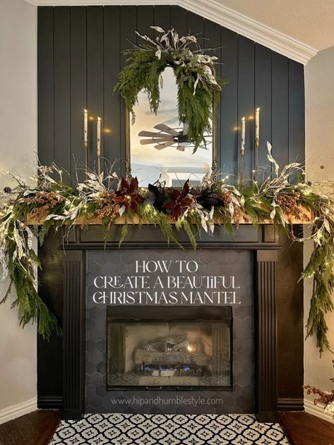 Friday DIY & Finds Mantel Inspiration, Mantel Christmas, Birch Candles, Winter Wreath Diy, Mantel Ideas, Rustic Mantel, Living Tv, Christmas Mantle Decor, Gold Candle Sticks