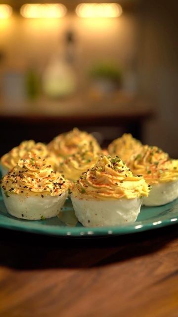 Deviled Egg Cupcakes Recipe, Deviled Eggs Cupcakes, Deviled Eggs In Muffin Tin, Baked Deviled Eggs, Muffin Tin Deviled Eggs, Cupcake Deviled Eggs, Deviled Egg Muffins, Deviled Eggs Cupcake, Baked Deviled Eggs In Muffin Tin