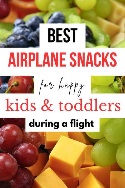 Fly happy, not hungry with the best airplane snacks for kids! These airplane snacks for toddlers & kids are perfect travel snacks! Crunchy airplane snacks, protein-packed airplane snacks, healthy airplane snacks, treats for kids on the plane. These snacks for toddlers & kids on a plane are just what your kids need when flying. Save money & avoid stress by packing snacks for your flight! Healthy on the go snack list, travel snack ideas, best travel food, toddler travel snacks, kid travel snacks Toddler Travel Snacks, Travel Snacks Airplane, Airplane Snacks For Kids, Healthy Airplane Snacks, Best Airplane Snacks, Travel Snack Ideas, Plane Snacks, Airplane Snacks, Snacks For Toddlers