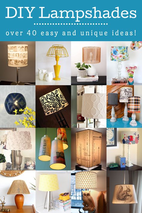 If you want to add some interest to your decor, try one of these DIY lampshade ideas! These projects are easy enough for beginners. Diy Lampshade Makeover, Recycled Stuff, Diy Lampshade, Make A Lampshade, Decorate Lampshade, Floral Lampshade, Doilies Crafts, Lampshade Makeover, Diy Light Fixtures