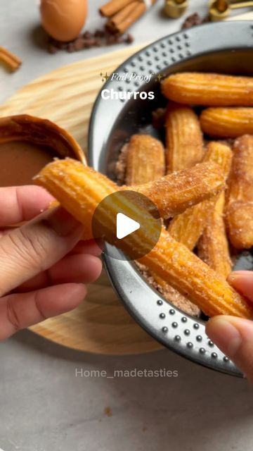 How To Make Churros, Churro Recipe, Easy Churros, Slow Video, Easy Churros Recipe, Churros Recipe, Food Homemade, Dessert Easy, Easy Video