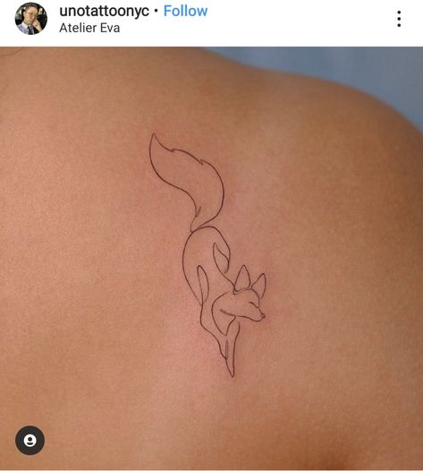 Aesthetic Fox Tattoo, Simplistic Fox Tattoo, Elegant Fox Tattoo, Spirit Fox Tattoo, Fox Tattoo Line, Line Art Fox Tattoo, Fox Simple Tattoo, Minimalistic Fox Tattoo, Fox Tattoo Aesthetic