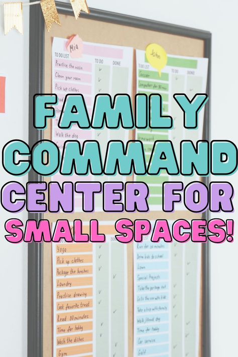 You truly don't need a ton of space to create a functional family command center that will keep you, your household and family organized! Just in time for back to school season! Small Space Family Command Center, Back To School Command Center, Small Space Command Center Ideas, Small Family Command Center, School Command Center For Home, Small Home Command Center, Backpack Command Center, Small Space Command Center, Kids Command Center Ideas