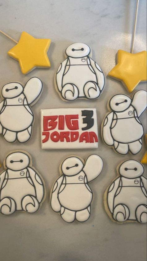 Baymax Birthday Party, Baymax Party, Baymax Birthday, Baymax, Birthday Cookies, Birthday Theme, Sugar Cookies, Birthday Parties, Phoenix