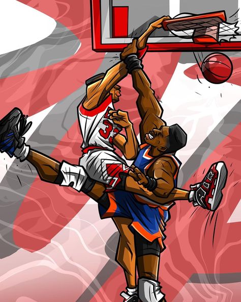 KJ (@barbwiretape) | Instagram Nba Drawings, Michael Jordan Scottie Pippen, Basketball Artwork, Basketball Drawings, Lebron James Wallpapers, Nba Artwork, Nba Basketball Teams, Nba Bulls, Graphic Desi