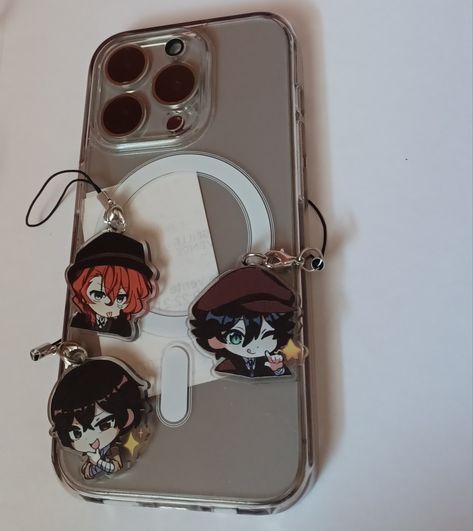 #bsd chuuya nakahara dazai ozamu ranpo edogawa Bungo Stray Dogs Keychain, Bungo Stray Dogs Merch, Dog Keychain, Dog Phone, Keychain Design, Stray Dogs, Bungo Stray Dogs, Bungou Stray Dogs, Stray Dog