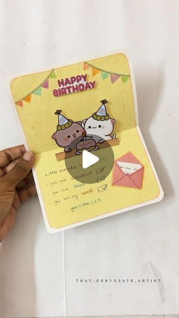 Jo🦋 | Art | Diy Gifts on Instagram: "Cute birthday gift idea ❤️🌸

Must try Milk and Mocha themed birthday card idea 💓
Save it for future 📍
Follow @that.corporate.artist for more cute gift ideas

[diy, diy gifts, gifts for her, gifts for him, birthday gift ideas, pop up card for birthday, cake pop up card, thoughtful gifts, easy pop up card tutorial,milk and mocha, thoughtful gifts]

#diy #ａｅｓｔｈｅｔｉｃ #reelsinstagram #bhfyp #fyp #handmadewithlove #giftsforher #giftsforhim #diygifts #giftideas #explore #reelsfeelit #gtkm24 #milkandmocha" Diy Pop Up Cards Birthday, Pop Up Birthday Cards Diy Easy, Cute Gift Ideas Diy, Birthday Cake Pop Up Card, Birthday Cake Pop, Pop Up Card Tutorial, Cards Diy Easy, Milk And Mocha, Gifts For Him Birthday