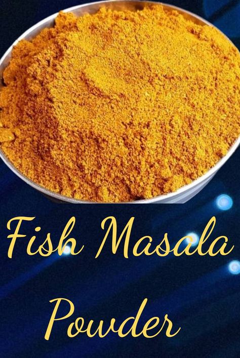 Fish Masala Powder Recipe, Fish Masala Recipe Indian, Chana Masala Powder Recipe, Fish Masala, Indian Spice Mix, Fish Meals, Masala Powder Recipe, Ginger Powder, Spice Mix Recipes