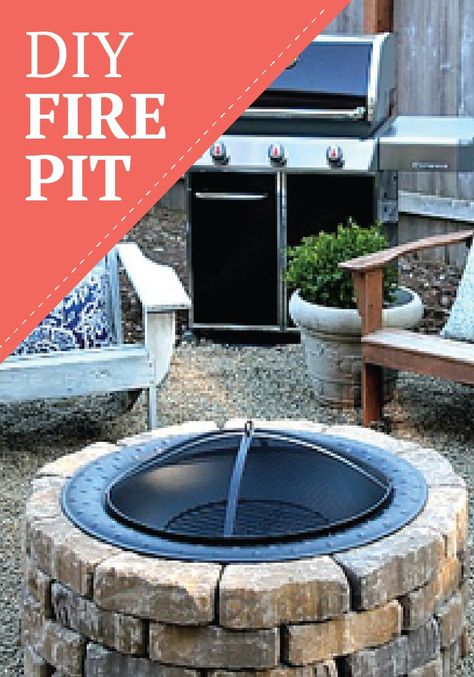 Light up the night and your backyard with this DIY fire pit tutorial! Garden Light Ideas, Fall Backyard, Modern Fire Pit, Garden Therapy, Cute Garden, Bar Outdoor, Concrete Fire Pits, Plants Ideas, Patio Fire Pit