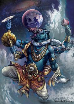 Anunnaki Vimana Epics India Indus Valley Indian God, Lord Vishnu Wallpapers, Hinduism Art, Vedic Art, Hindu Mythology, Shiva Art, Krishna Radha Painting, Mythology Art, Lord Shiva Painting