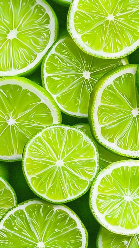 Lime Aesthetic Wallpaper, Fruity Wallpapers, Lime Green Aesthetic, Lime Aesthetic, Vegetables Wallpaper, Lemon Green Colour, Wallpapers Summer, Summer Widgets, Lime Wallpaper