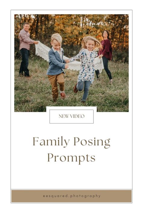 Check out our new video to learn all about candid family photo prompts Family Photoshoot Prompts, Family Photo Prompts, Posing Prompts, Beginner Photography Camera, Candid Family Photos, Beginner Photography, Family Portrait Poses, Photo Prompts, Studio Poses