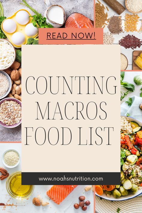 Macro Friendly Grocery List, Count Macros For Beginners, Macro Food List, Macros For Beginners, Nurse Blog, Count Macros, Macro Food, Macro Meal Plan, Macro Nutrition