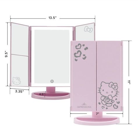 Vanity Hello Kitty, Hello Kitty Mirror, Hello Kitty Bathroom, Hello Kitty Room, Hello Kitty Room Decor, Kitty Room, Hello Kitty Makeup, Impressions Vanity, Hello Kitty Rooms