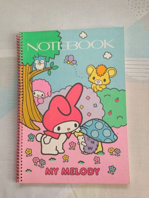 80s Notebook, My Melody Notebook, Sanrio Notebook, Hello Kitty Stuff, Hello Kitty House, Christmas Barbie, Kitty Stuff, Book Icons, Cute Stationary